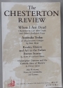 Chesterton Review. Volume 24, No 3, 1998.