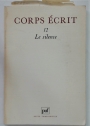 Corps Écrit. Volume 12, 1984: Le Silence.