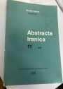 Abstracta Iranica. Revue Bibliographique pour le Domaine Irano-Aryen. (Studia Iranica, Supplément) Volume 11 (1989)