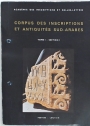 Corpus des Inscriptions et Antiquités Sud-Arabes. Volume 1, Section 1. Inscriptions.