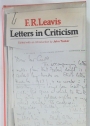 Letters in Criticism.