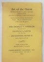 Art of the Orient. Public Auction Sale March 16 and 17, 1944 at 2pm.