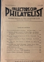 Collector's Club Philatelist. Volume 18, No 3, July 1939.