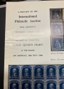 A Preview to the International Philatelic Auction being Organised by Robson Lowe Ltd on Board the Cunard Liner RMS Queen Mary in Mid Atlantic, Monday, 16 May 1966.