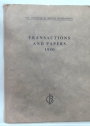 The Institute of British Geographers. Transactions and Papers 1950. With Maps and Diagrams.