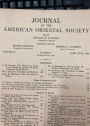 Journal of the American Oriental Society. Volume 80, Number 2, April - June 1960.