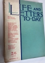 Life and Letters Today. Volume 13, No 1, September 1935.