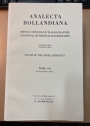 Analecta Bollandiana. Revue Critique d'Hagiographie. A Journal of Critical Hagiography. Tome 130, Part 2, December 2012.
