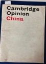 Cambridge Opinion. No 26: China.