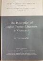 The Reception of English Puritan Literature in Germany.