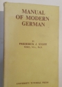 Manual of Modern German.