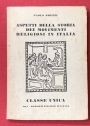 Aspetti della Storia dei Movimenti Religiosi in Italia.