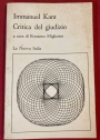 Critica del Giudizio. Antologia.