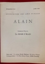 La Pensée d'Alain. (Alain. Association des Amis d'Alain. Bulletin No 87, Juillet 1999)