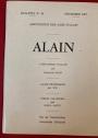 Alain. Bulletin No 65, Décembre 1987. Raymond Aron: L'Influence d'Alain; Alain Professeur; Savin: Trois Colonnes.