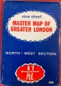 Nine Sheet Master Map of Greater London: North-West Section.