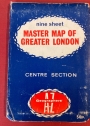 Nine Sheet Master Map of Greater London: Centre Section.