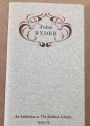 John Ryder. An Exhibition at the Bodleian Library 1974 - 75.
