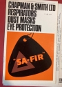 Chapman and Smith Ltd: Respirators, Dust Masks, Eye Protection. Trade Catalogue
