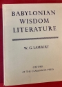 Babylonian Wisdom Literature.