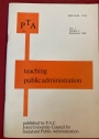 Teaching Public Administration. Volume 1, Number 6, September 1980.