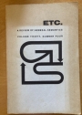 Etc. A Review of General Semantics. Volume 30, Number 4, December 1973.