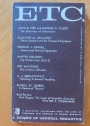 Etc. A Review of General Semantics. A Quarterly Concerned with the Role of Language and Symbols in Human Behavior. Volume 17, No 1, Autumn 1959.