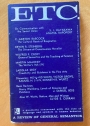 Etc. A Review of General Semantics. A Quarterly Concerned with the Role of Language and Symbols in Human Behavior. Volume 17, No 4, Summer 1960.