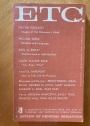 Etc. A Review of General Semantics. A Quarterly Concerned with the Role of Language and Symbols in Human Behavior. Volume 21, No 3, September 1964.