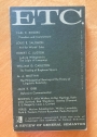 Etc. A Review of General Semantics. A Quarterly Concerned with the Role of Language and Symbols in Human Behavior. Volume 22, No 2, June 1965.