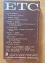 Etc. A Review of General Semantics. A Quarterly Concerned with the Role of Language and Symbols in Human Behavior. Volume 22, No 3, September 1965.