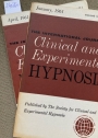 The International Journal of Clinical and Experimental Hypnosis. Volume 9, No 1 & 2. January and April 1961.