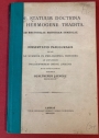 De statuum Doctrina ab Hermogene Tradita. Ad Rhetoricae Historiam Symbolae. Philosophische Inaugural-Dissertation, Leipzig.