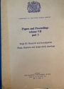 Papers and Proceedings. Volume 7, Part 3: Stage 3: Research and Investigation. Maps, Diagrams and Design Study Drawings.