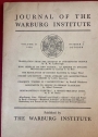 Journal of the Warburg Institute. Volume 2, Number 2, October 1938.