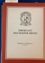 Important Old Master Prints. Properties of Lady Birley etc. December 3, 1980.