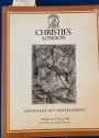 Important Old Master Prints. Properties of the Fogg Art Museum. June 29, 1988.