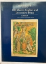 Old Master, English and Decorative Prints. Friday 27th June 1986.