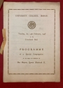 University College Ibadan. Programme of a Special Congregation to be Held in Honour of Her Majesty Queen Elizabeth II.