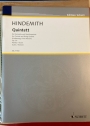 Quintett für Klarinette und Streichquartett (Erstfassung) Op 30. Partitur.