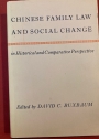 Chinese Family Law and Social Change in Historical and Comparative Perspective.