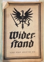 Widerstand. August 1934.
