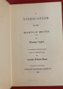 Vindication of the Rights of Brutes [1792].