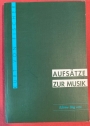 Aufsätze zur Musik. Aus Anlass des 80. Geburtstages von Kurt von Fischer.