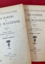 Les Poésies de Malherbe, Vols 1 - 2. (Édition critique précédée d'un introduction par Jacques Lavaud)