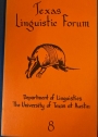 Special Burmese Section in Texas Linguistic Forum. No 8 (1977)