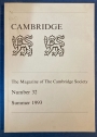 Cambridge, The Magazine of the Cambridge Society, Number 32, Summer 1993.