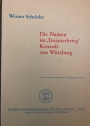 Die Namen im 'Trojanerkrieg' Konrads von Würzburg.