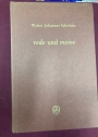 Rede und Meine. Aufsätze und Vorträge zur deutschen Literatur des Mittelalters.